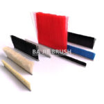 Custom polypropylene strip brushes in different colors