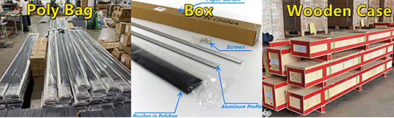 Polypropylene Strip Brush Packing Options Polypropylene strip brush packing in poly bags boxes and wooden cases