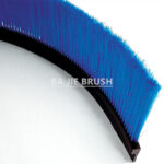 Flexible nylon brush seal with rubber profile