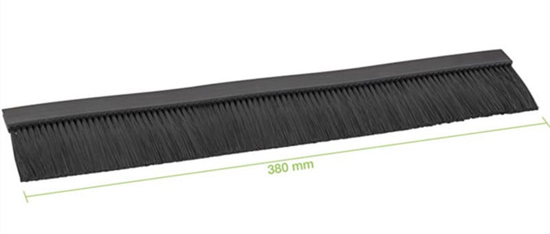 Standard 380 mm flexible rack cable entry brush with nylon bristles