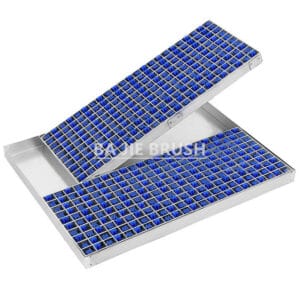 Angled Lath Brush for Forklift Wheel Cleaning Mats