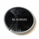 Internal ring brush with inward-facing black bristles