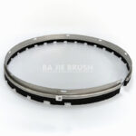 Round nylon brush guard for pressure washer surface cleaner