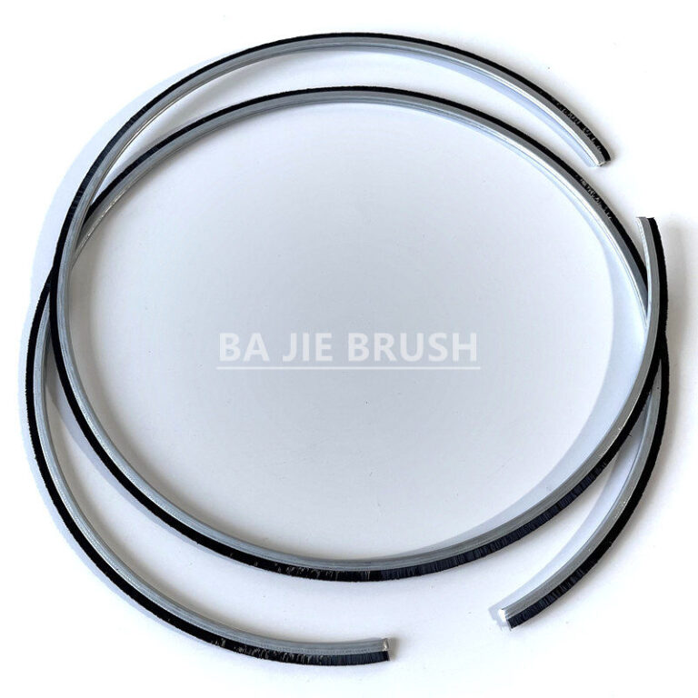 Outside disk brush with outward-facing bristles