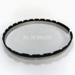 Circular nylon brush skirt for pressure washer surface cleaner