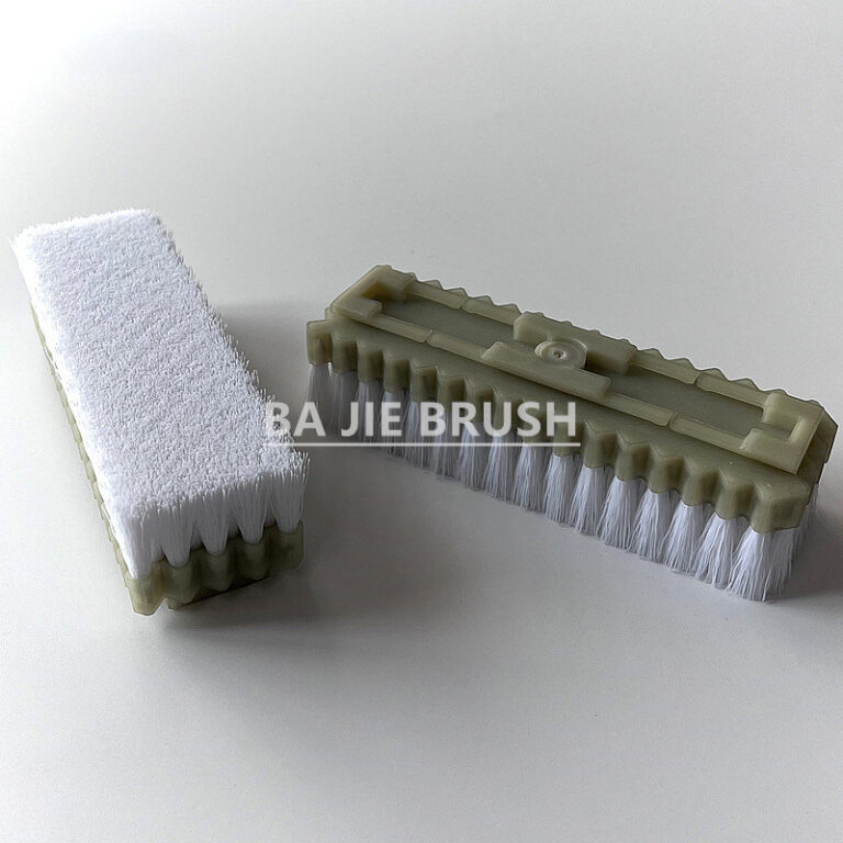 Velour loom brush with high-density nylon bristles
